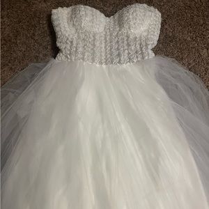 David’s Bridal wedding gown